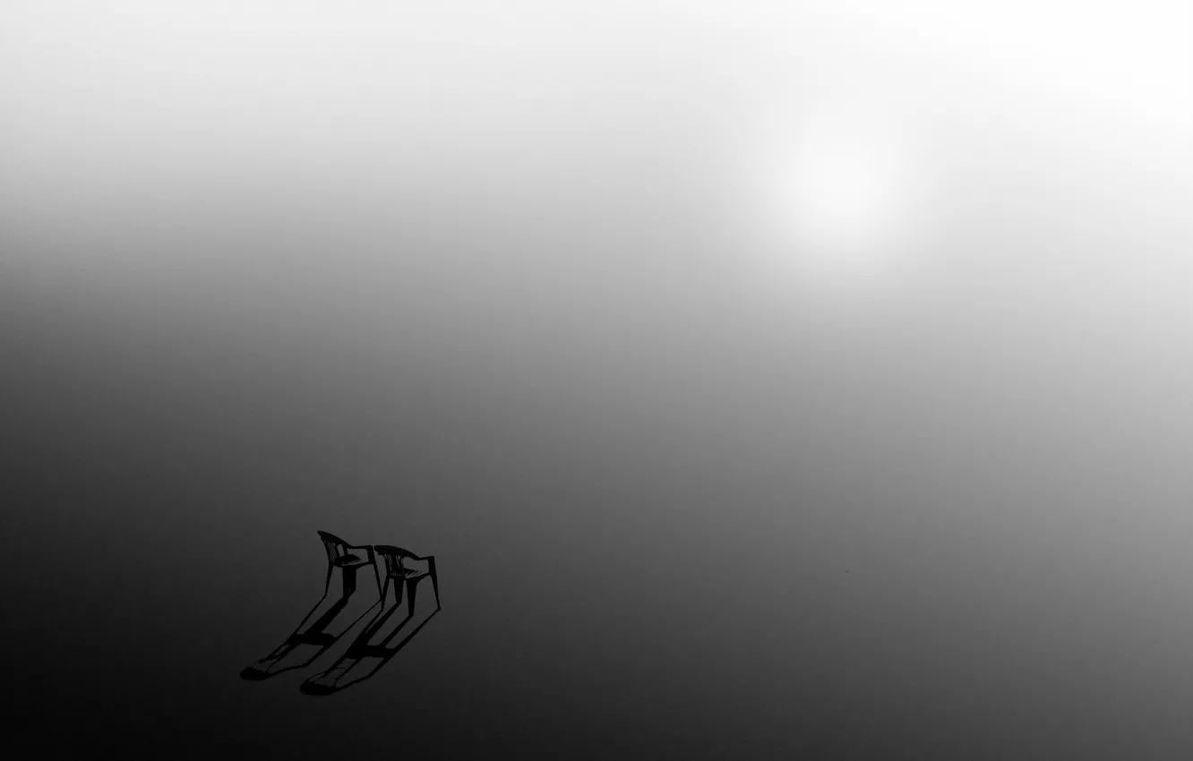 Photo wallpaper light, background, chair