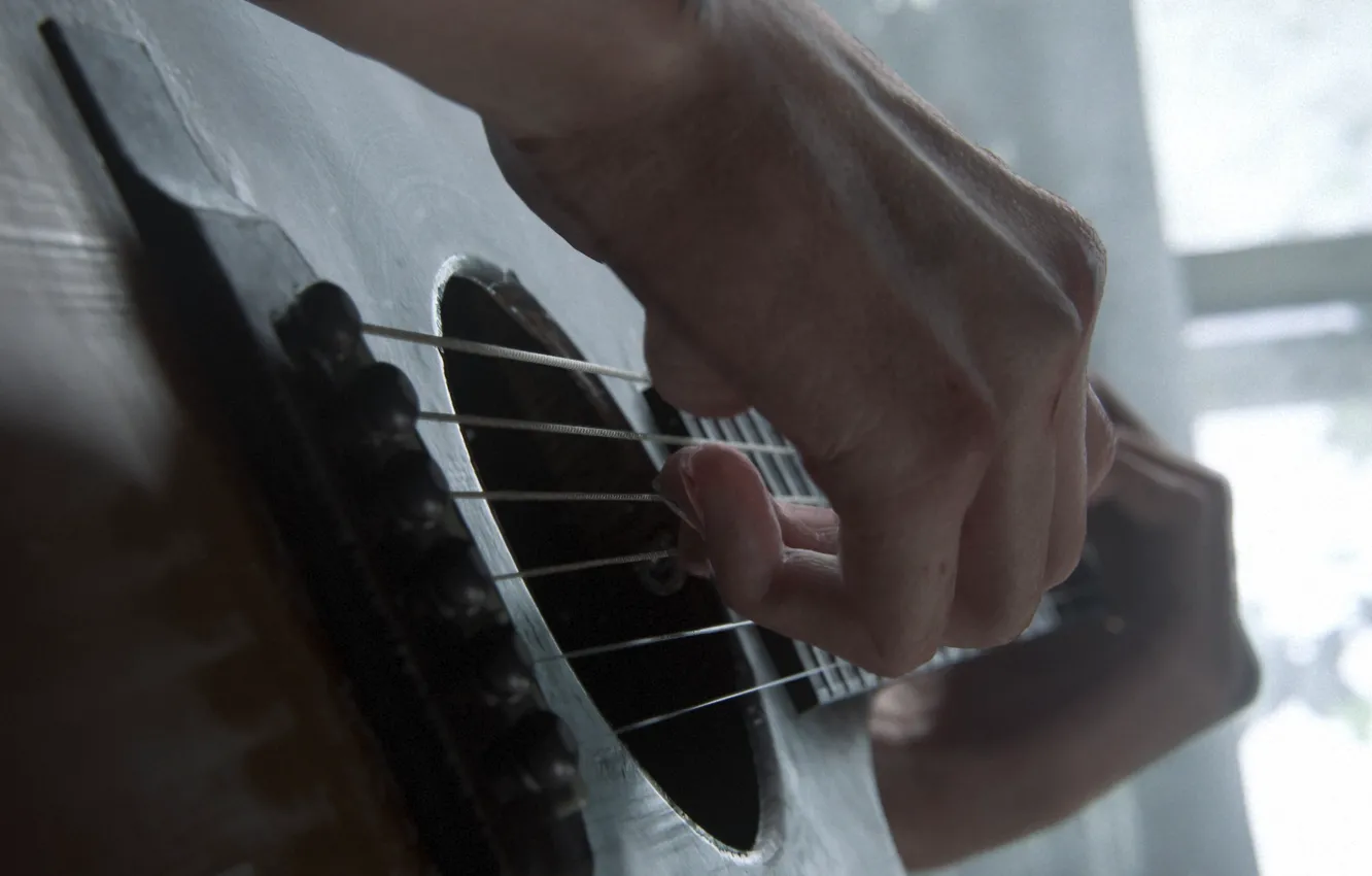 Photo wallpaper music, guitar, game, hand, The Last of Us, The Last of Us: Part 2