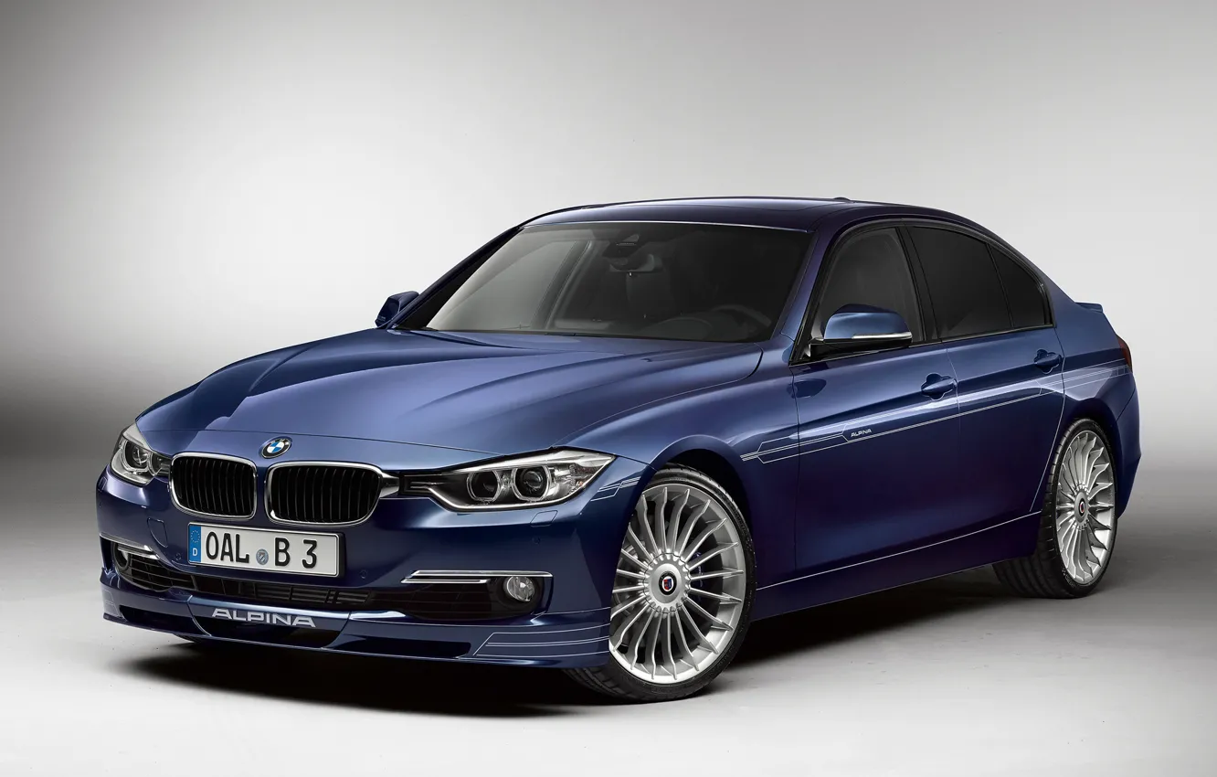 Photo wallpaper Blue, BMW, BMW, Alpina, Limousine, Bi-Turbo