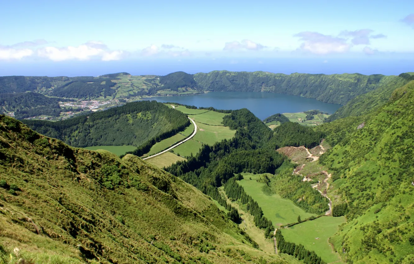 Photo wallpaper city, wallpaper, Town