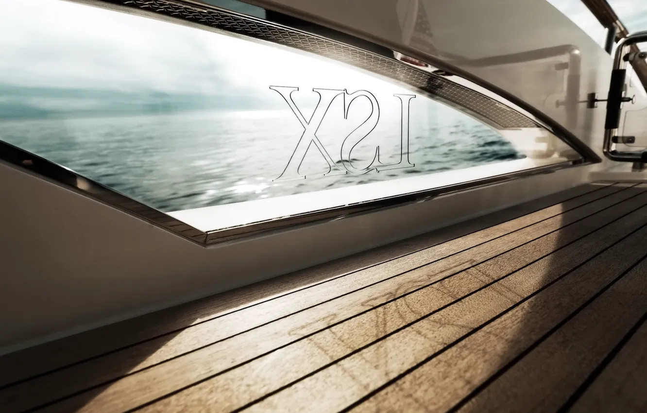 Photo wallpaper yacht, window, deck