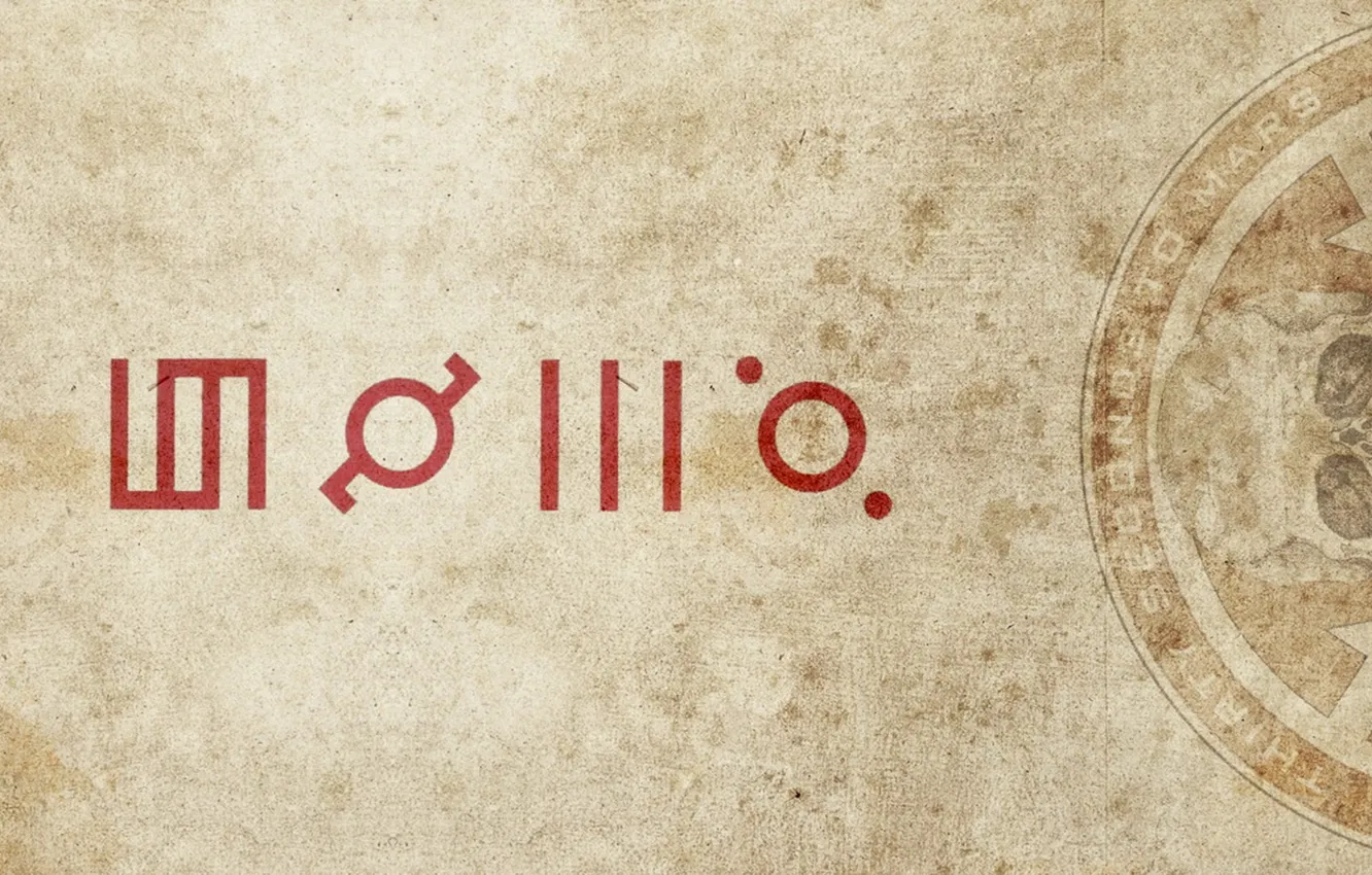 Photo wallpaper Mars, 30 seconds to mars, glyphs, echelon, this is cult