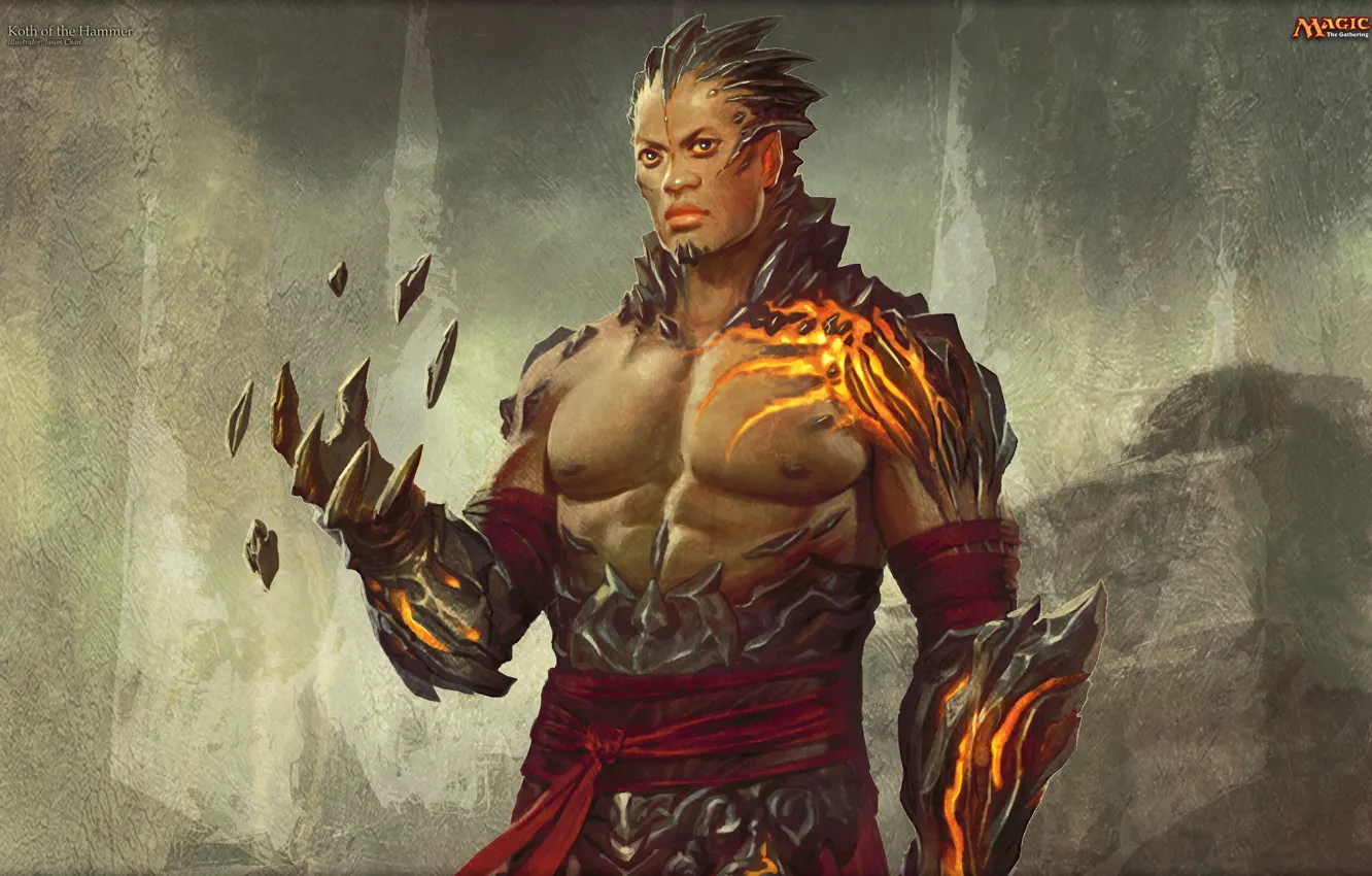 Photo wallpaper braid, Koth, Magic The Gathering, Planeswalker