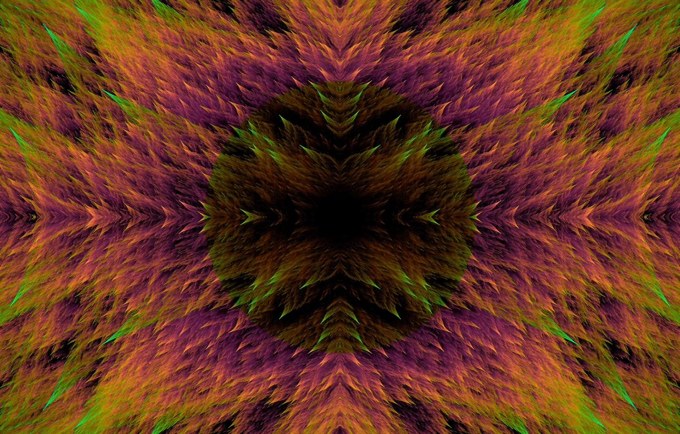 Photo wallpaper fantasy, color, gradient, symmetry