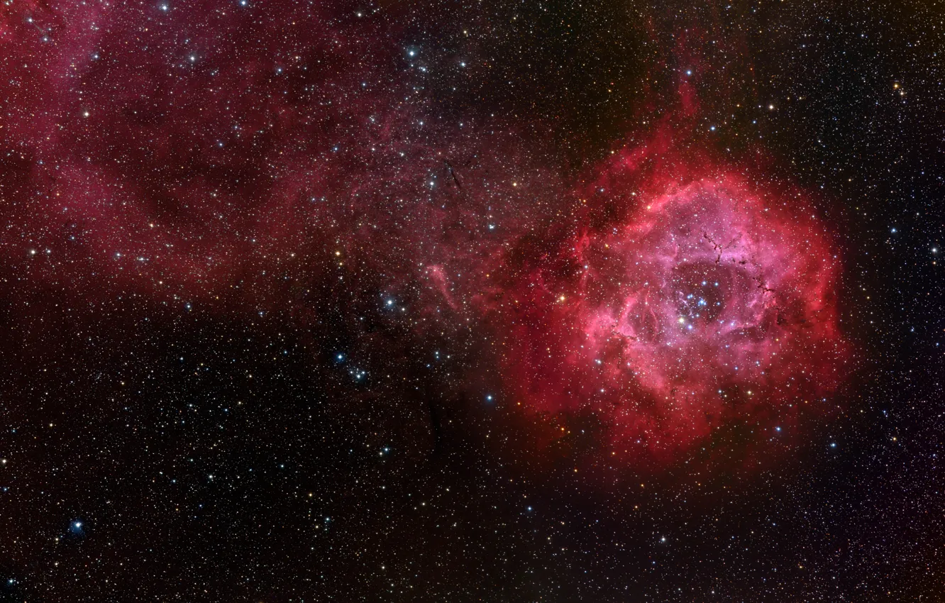 Photo wallpaper stars, nebula, Outlet, NGC 2244, NGC 2237