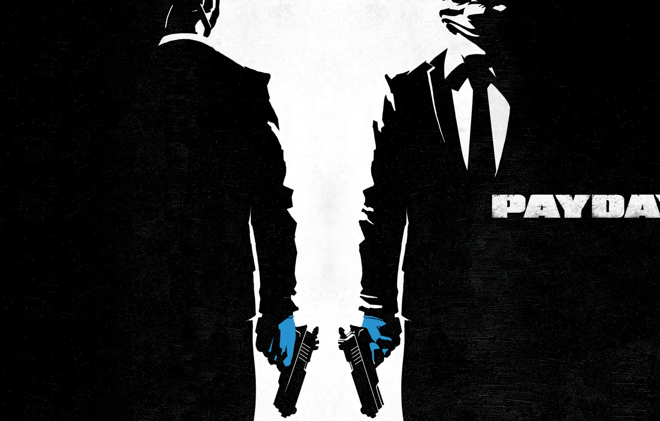 Photo wallpaper game, wolf, Dallas, chains, Hoxton, PAYDAY 2
