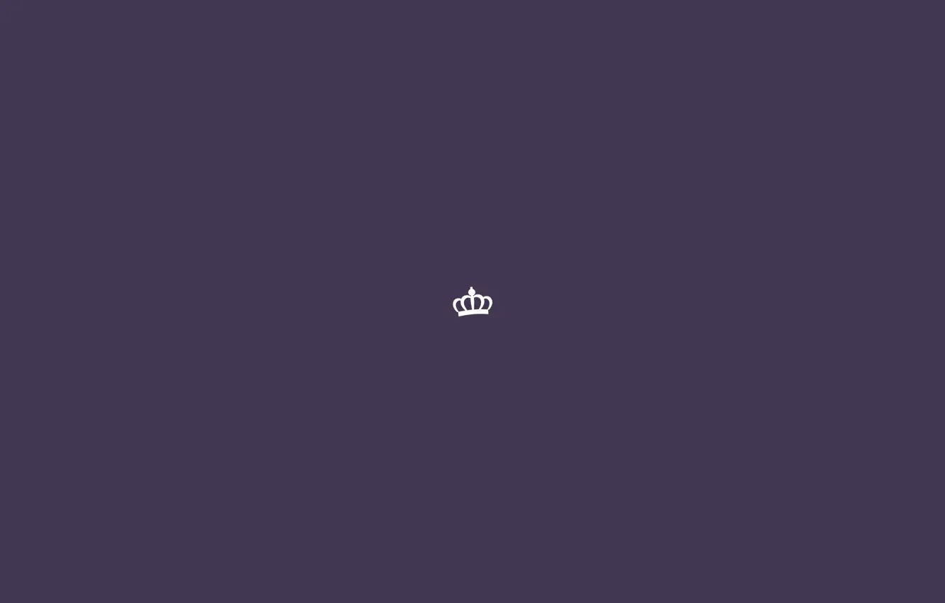 Photo wallpaper purple, minimalism, crown