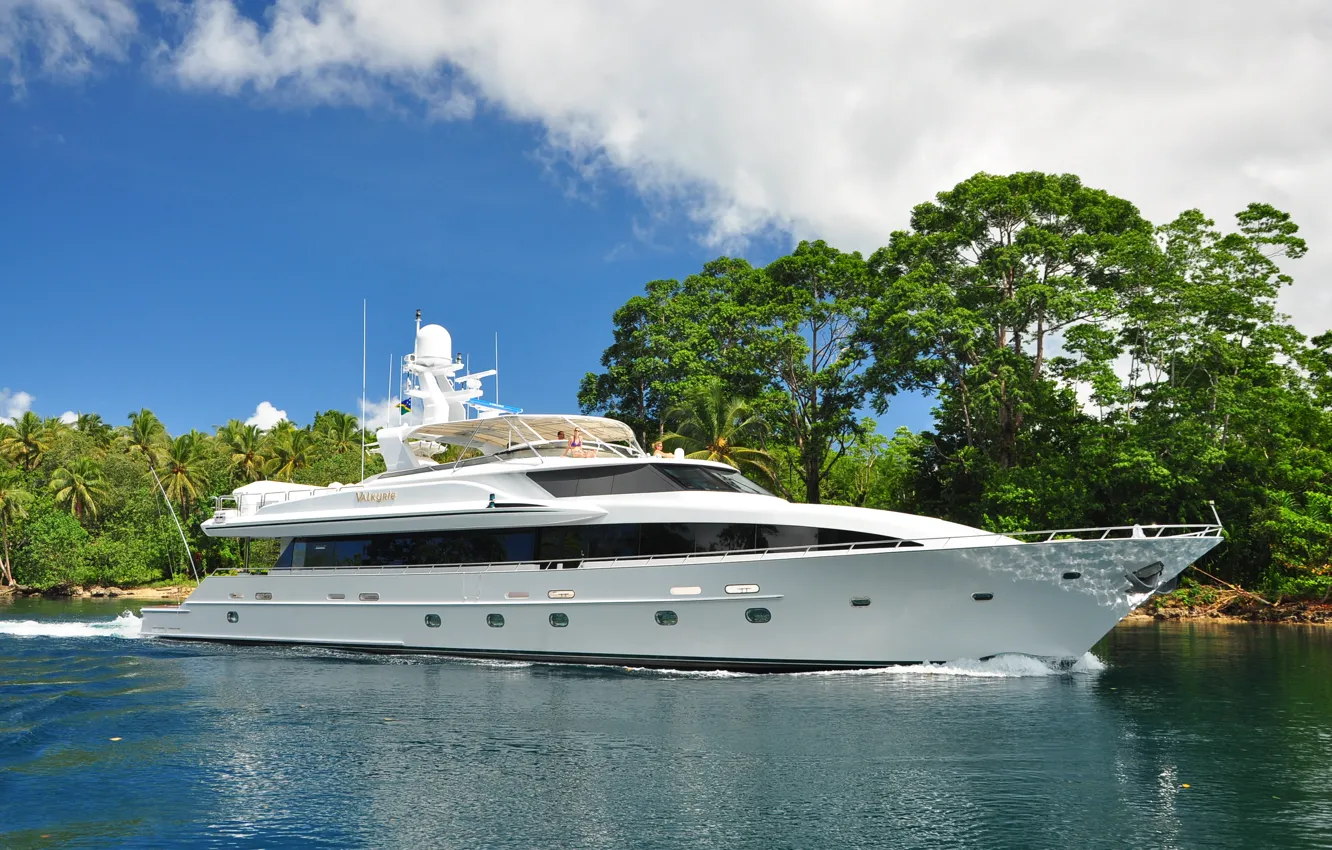 Photo wallpaper luxury, Valkyrie, superyacht, megayacht