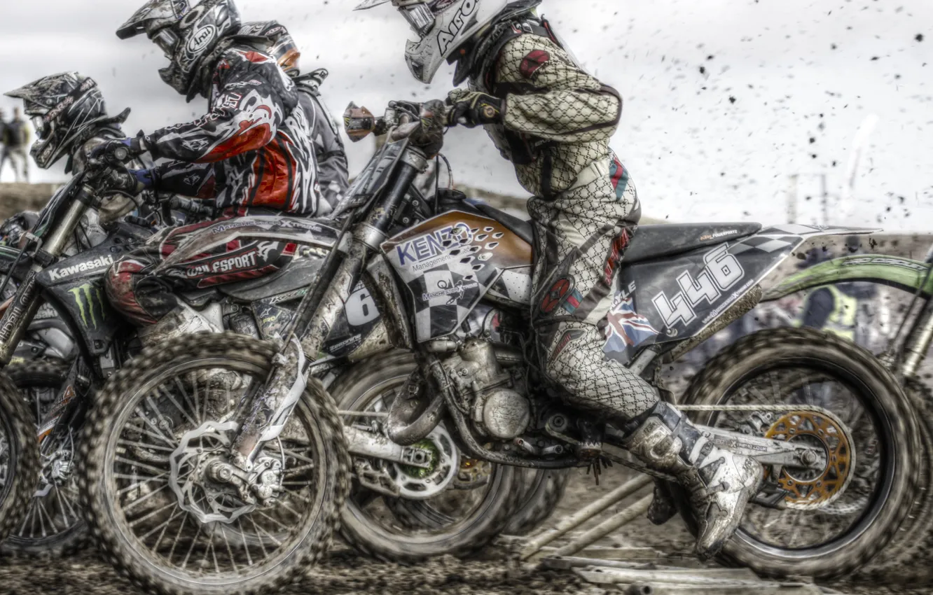 Photo wallpaper race, sport, motorcycle