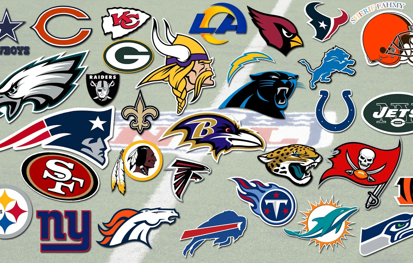 Photo wallpaper logo, team, emblem, USA, NFL, The national football League