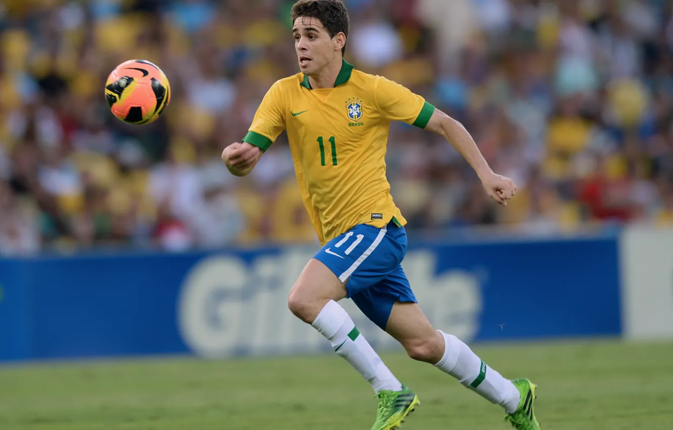 Photo wallpaper football, Brazil, Oscar, Nike, Nike, football, London, Chelsea