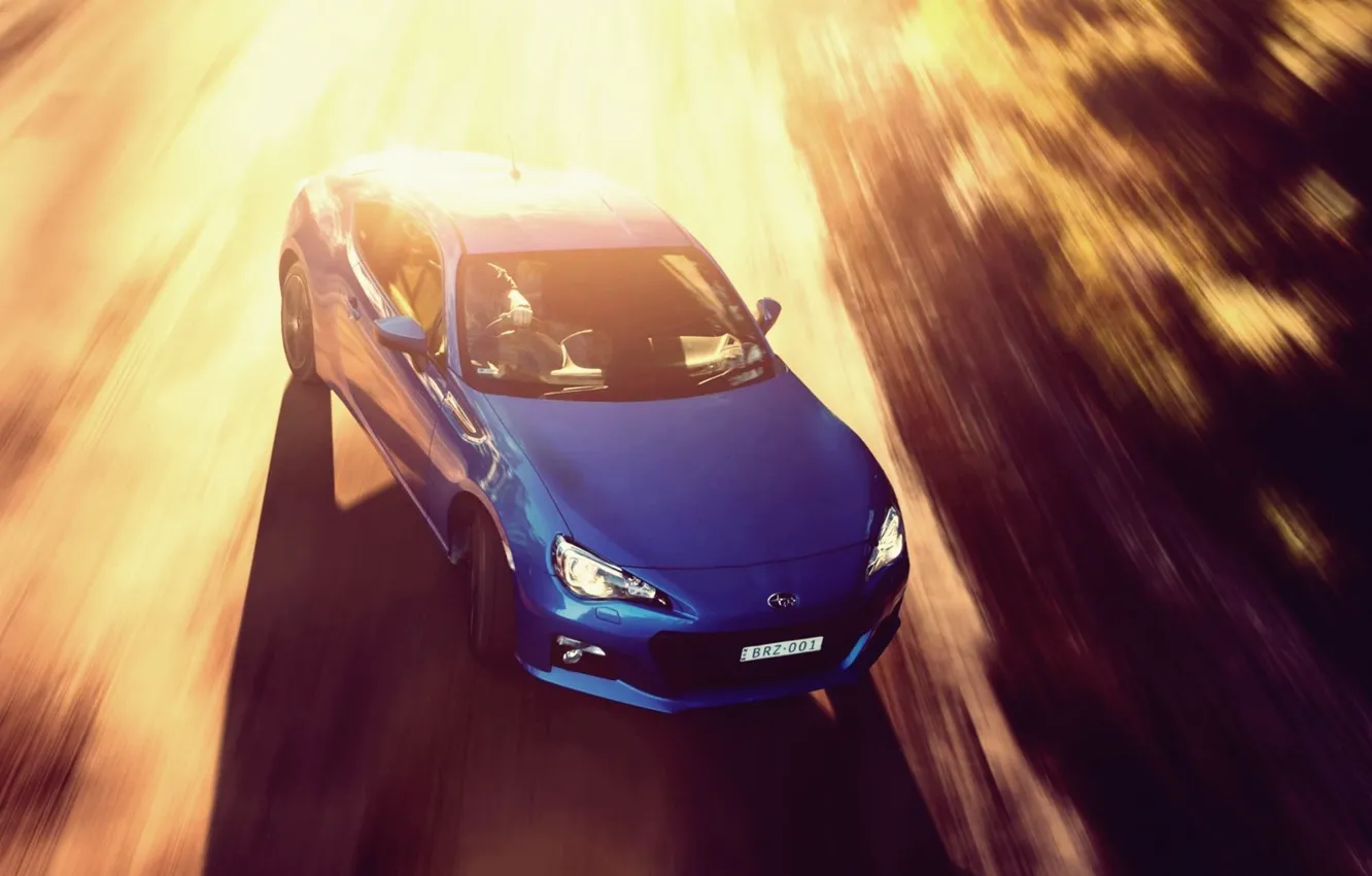 Photo wallpaper Subaru, drift, side, BRZ, JDM