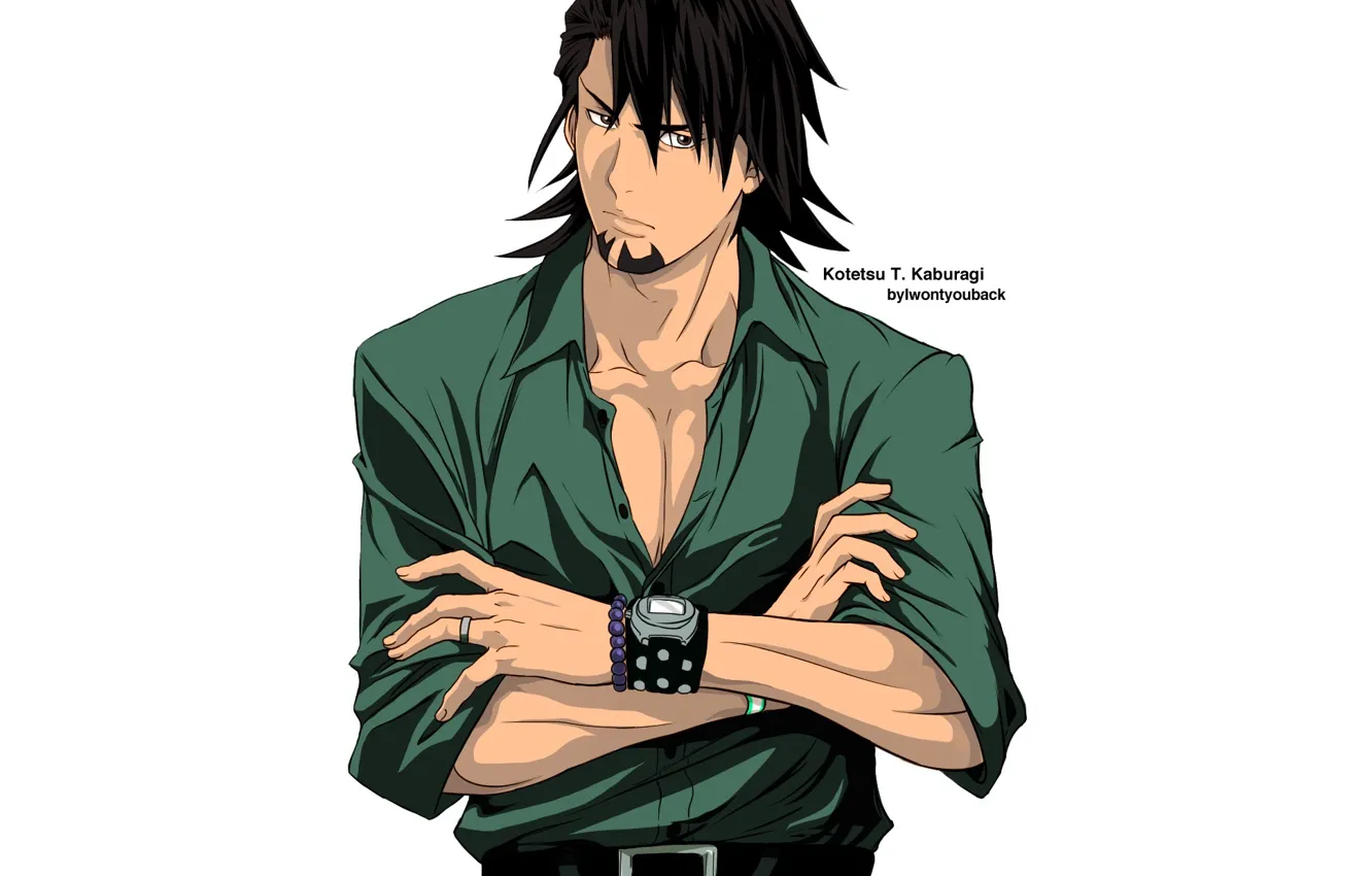 Photo wallpaper anime, art, guy, Tiger &amp; Bunny, Kotetsu