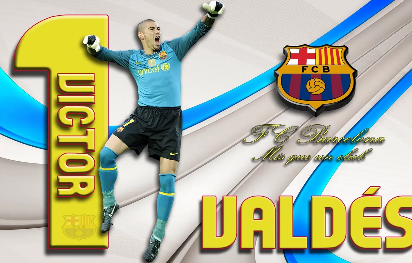 Photo wallpaper wallpaper, football, player, Sport, FC Barcelona, Victor Valdes, My As A Club, More Then a …
