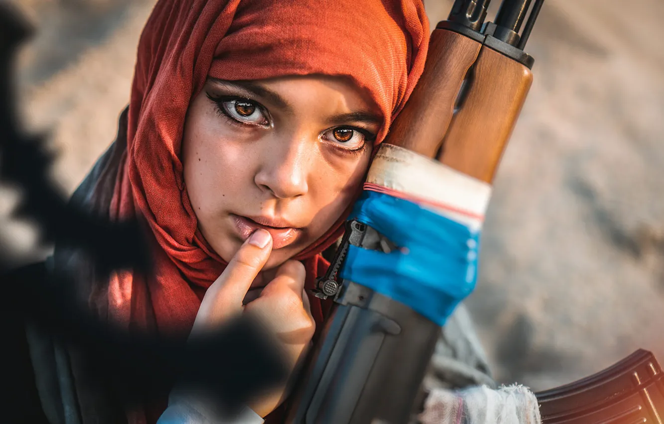 Photo wallpaper girl, machine, Artem Cupcini