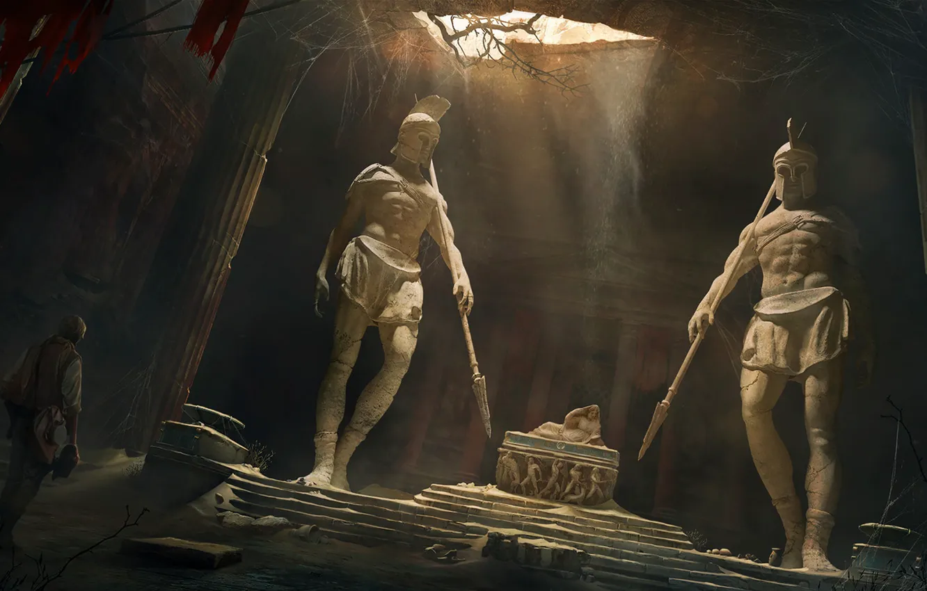 Photo wallpaper antique, The Lost Tomb, Vladimir Manyukhin, the lost tomb