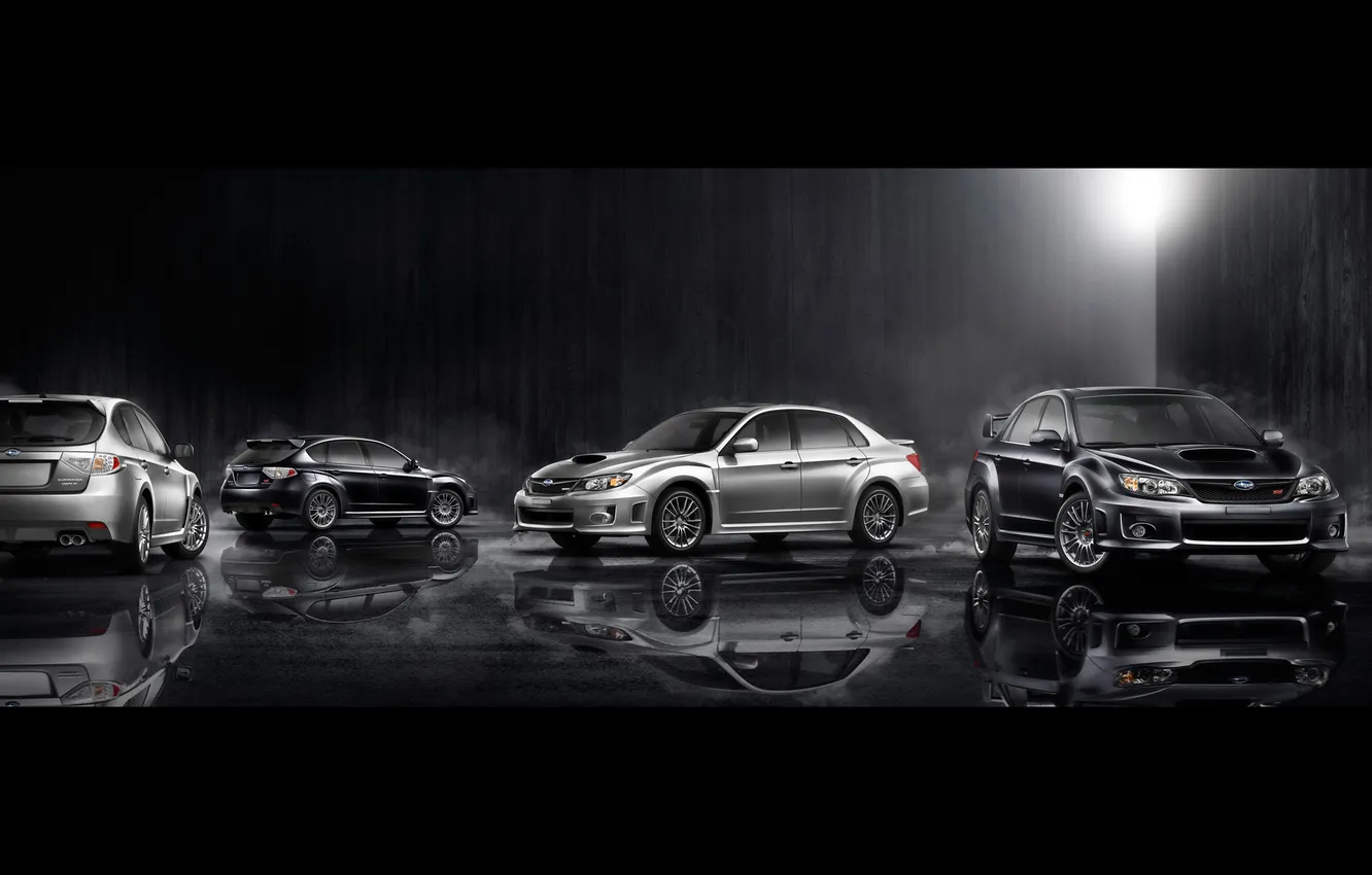 Photo wallpaper dark, Impreza, a few