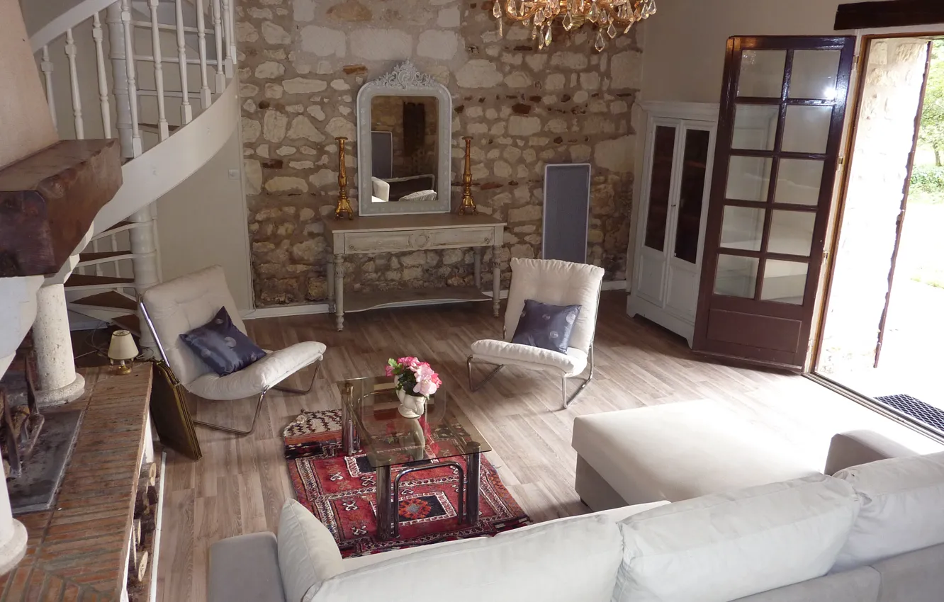 Photo wallpaper design, style, room, interior, living room