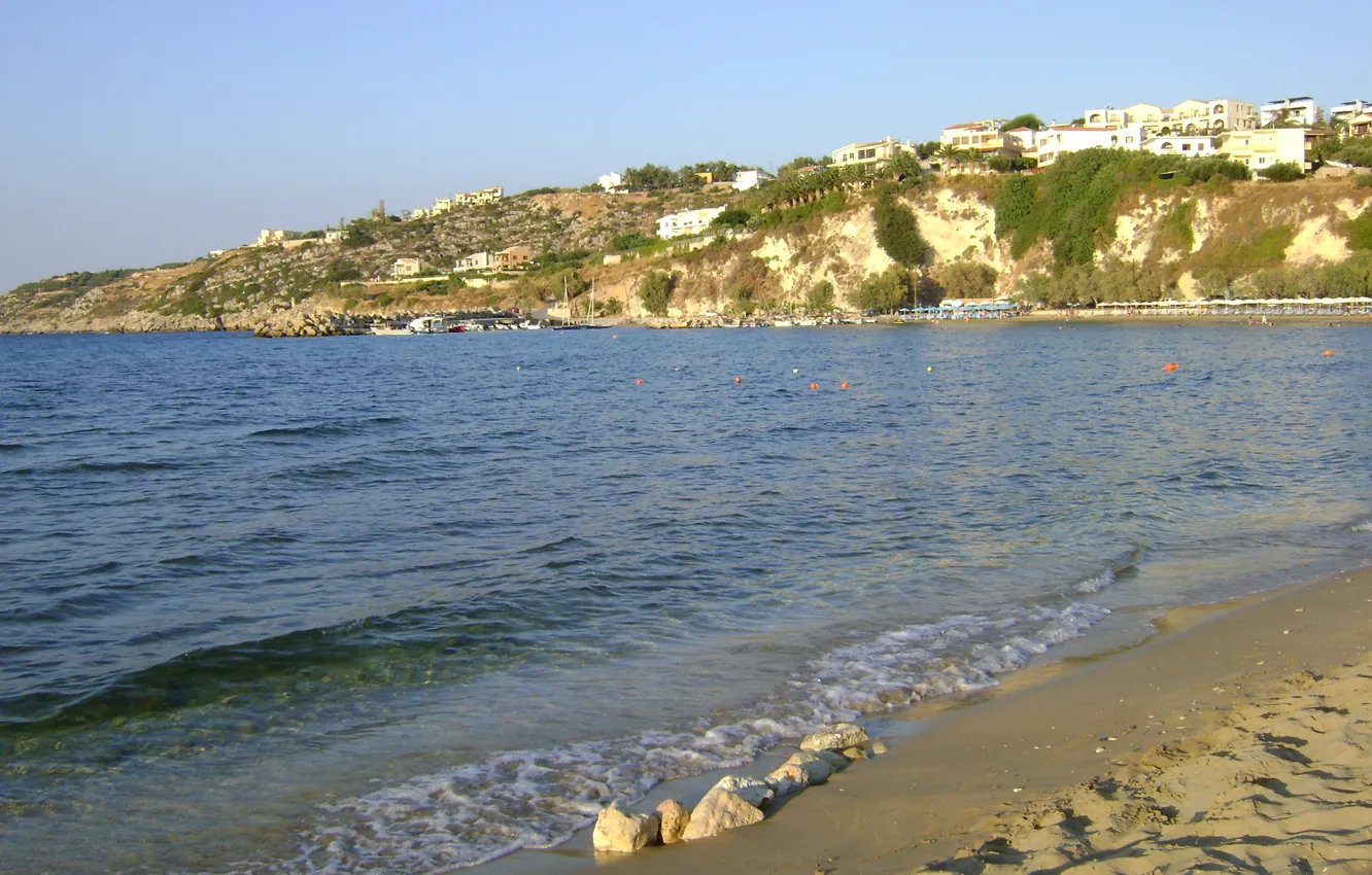 Photo wallpaper sea, summer, nature, shore, island, Greece, Crete
