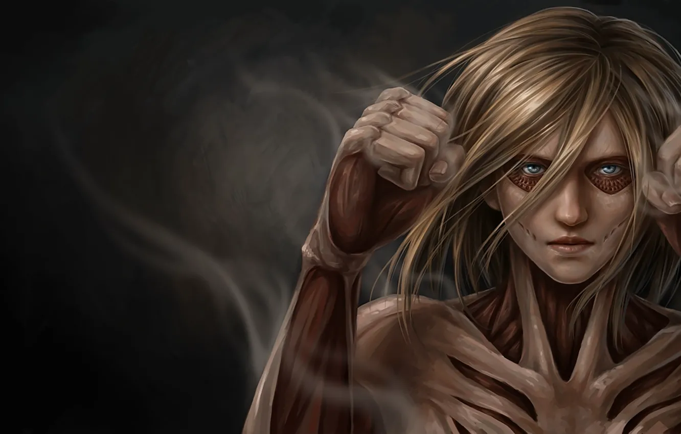 Photo wallpaper eyes, muscles, pose, Annie Leonhardt, Shingeki no Kyojin/ Attack On Titan