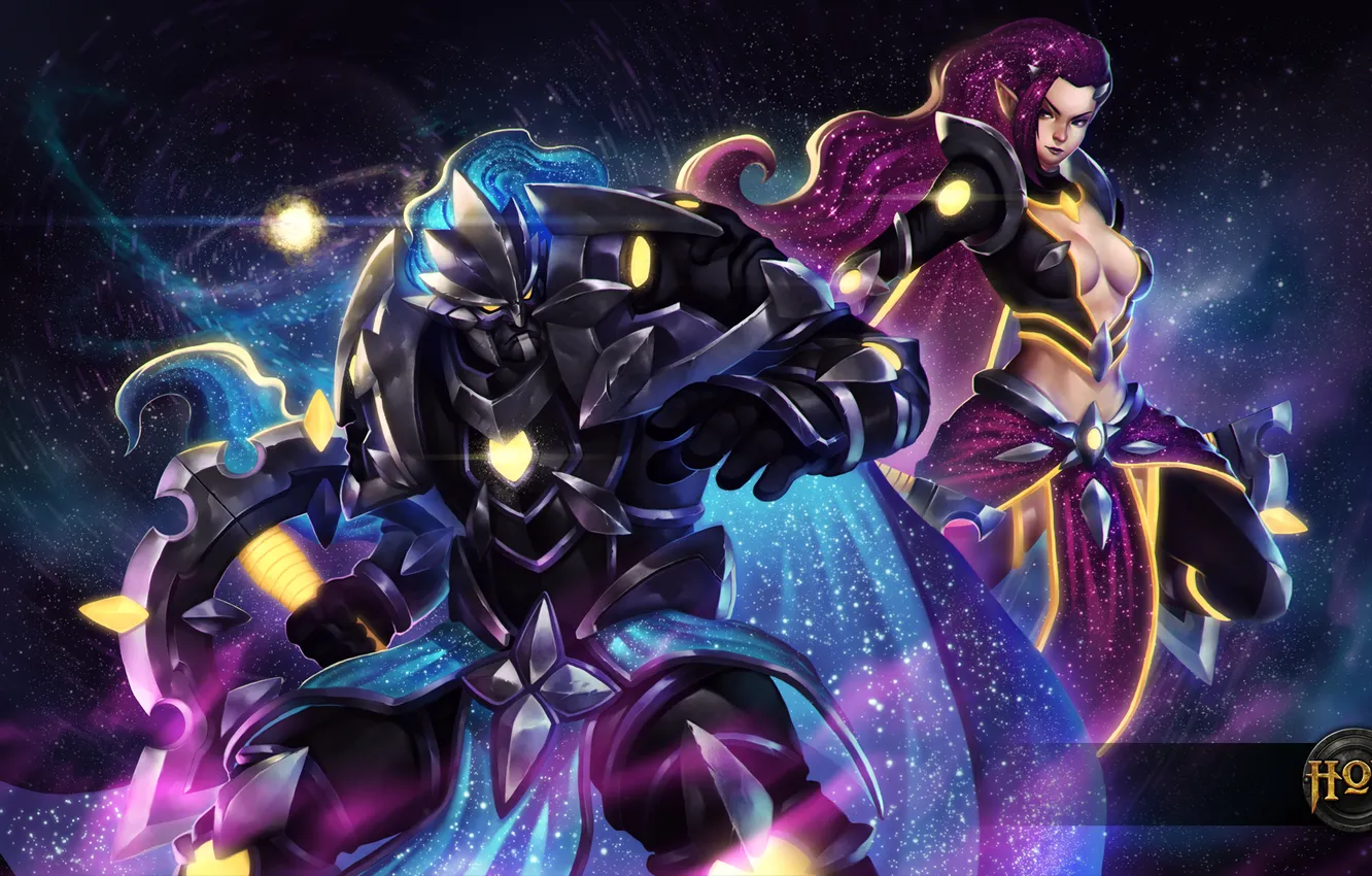 Photo wallpaper art, Zodiac, Solstice, Heroes of Newerth, moba, The Twins