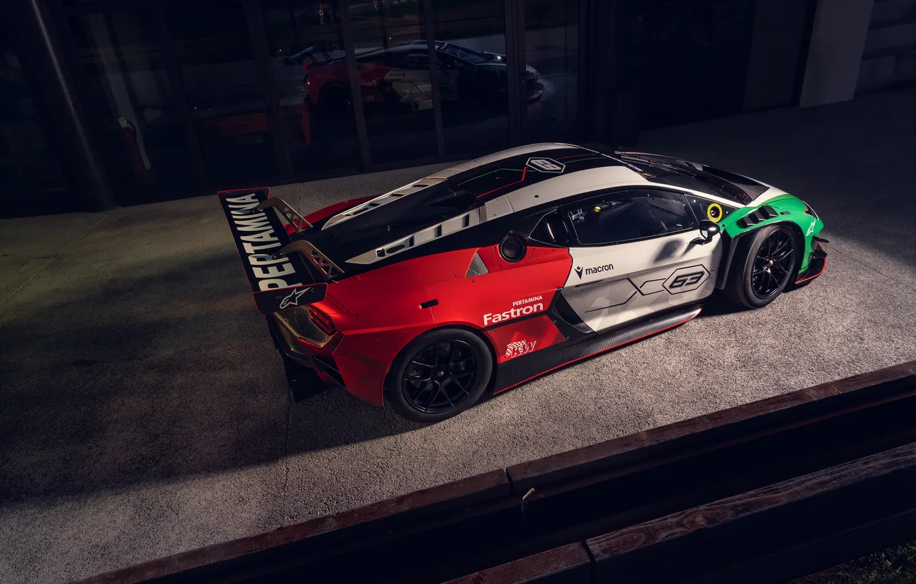 Photo wallpaper Lamborghini, supercar, Supercar, 2025, Racing Supercar, GT3 class, Lamborghini Temerario GT3, Temerario GT3