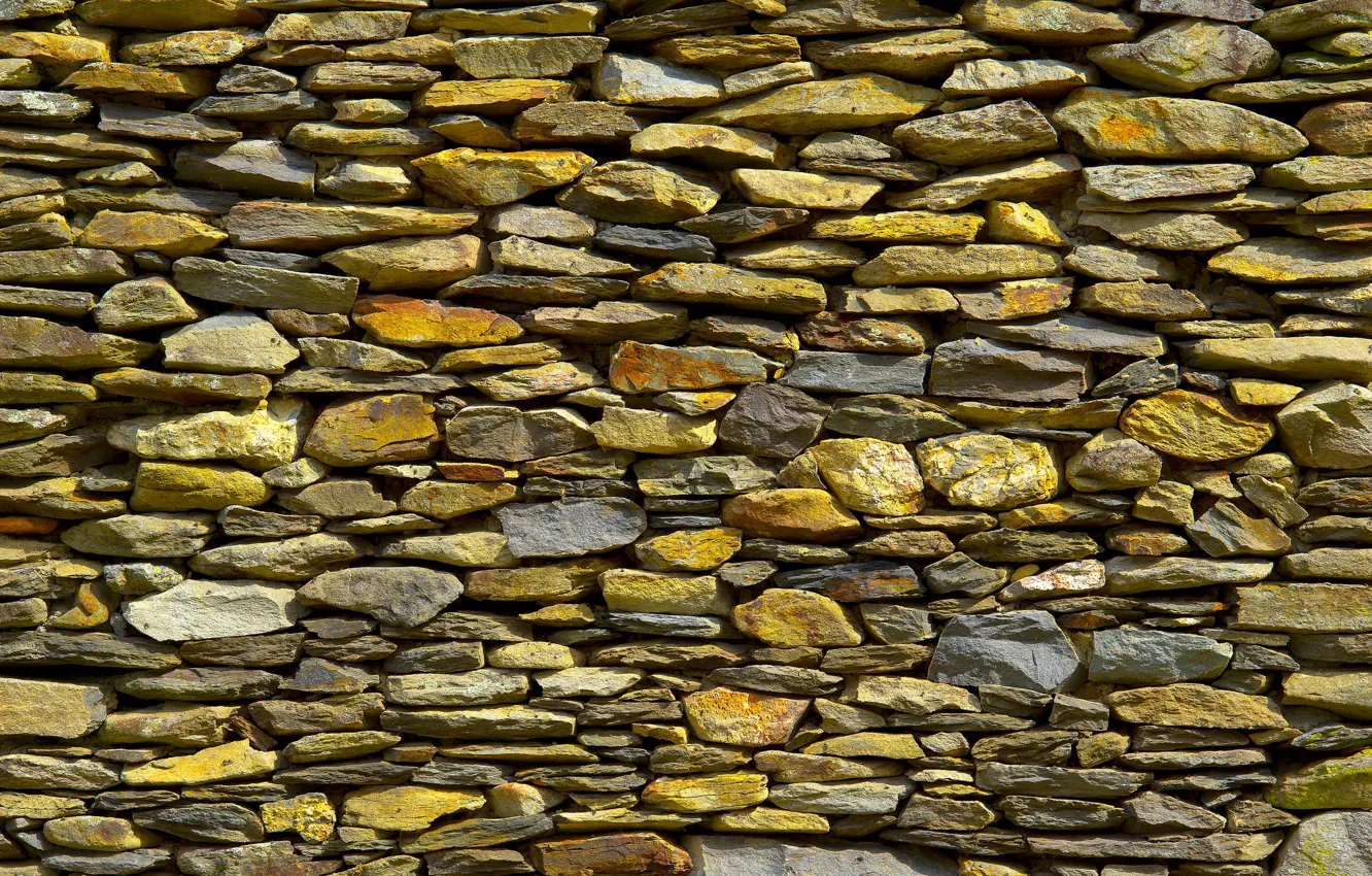 Photo wallpaper stones, wall, texture, stones