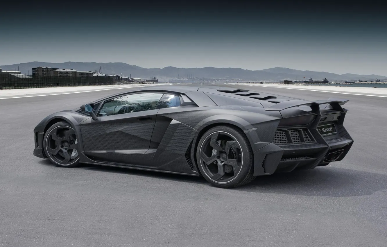 Photo wallpaper Lamborghini, supercar, Aventador, Mansory, Mansory CARBONADO Full Carbon