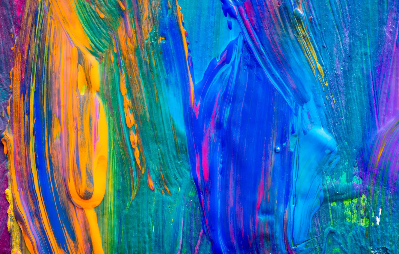 Photo wallpaper paint, colors, texture, paint, acrylic