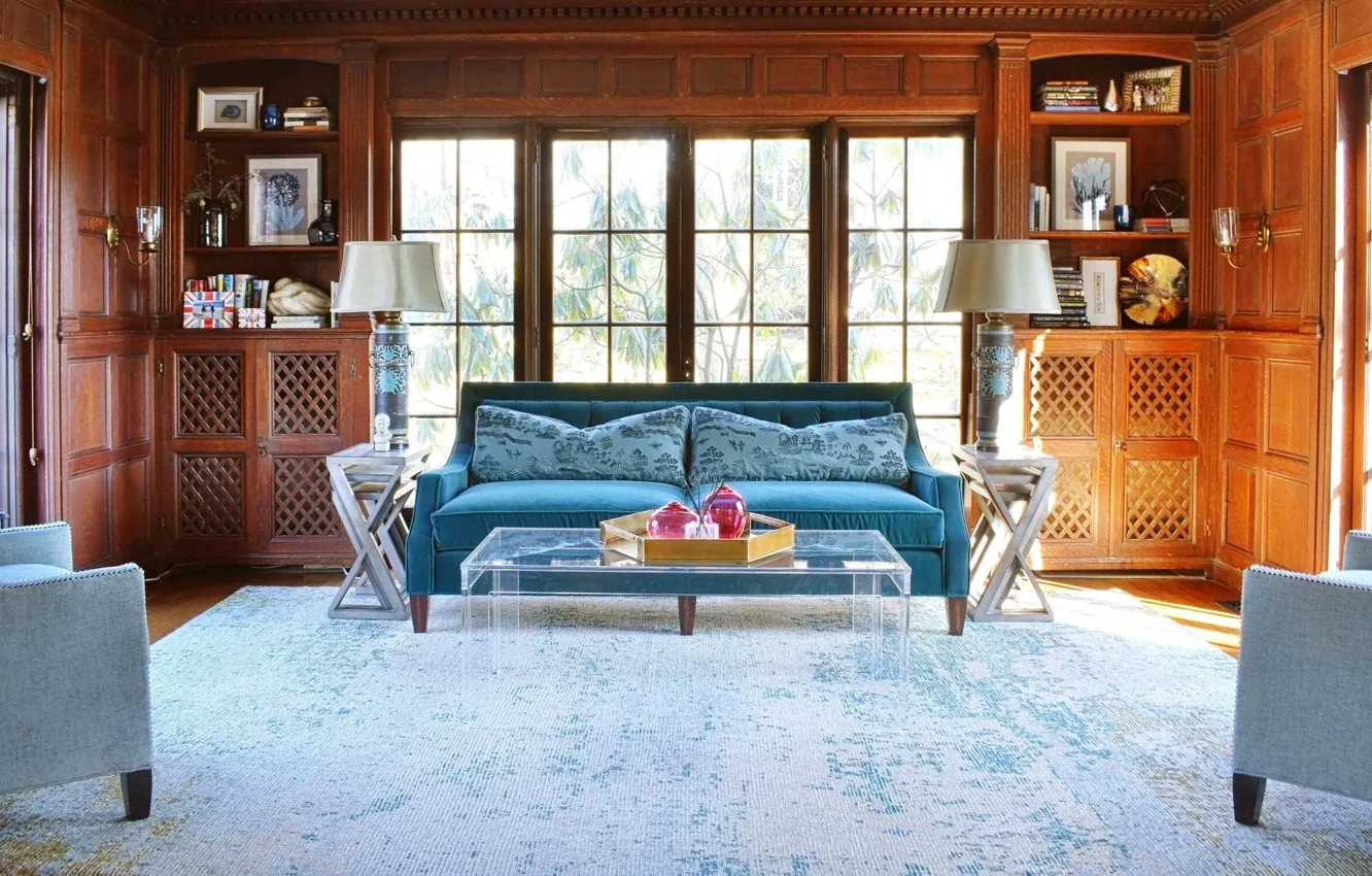 Photo wallpaper design, style, interior, sofa, living room