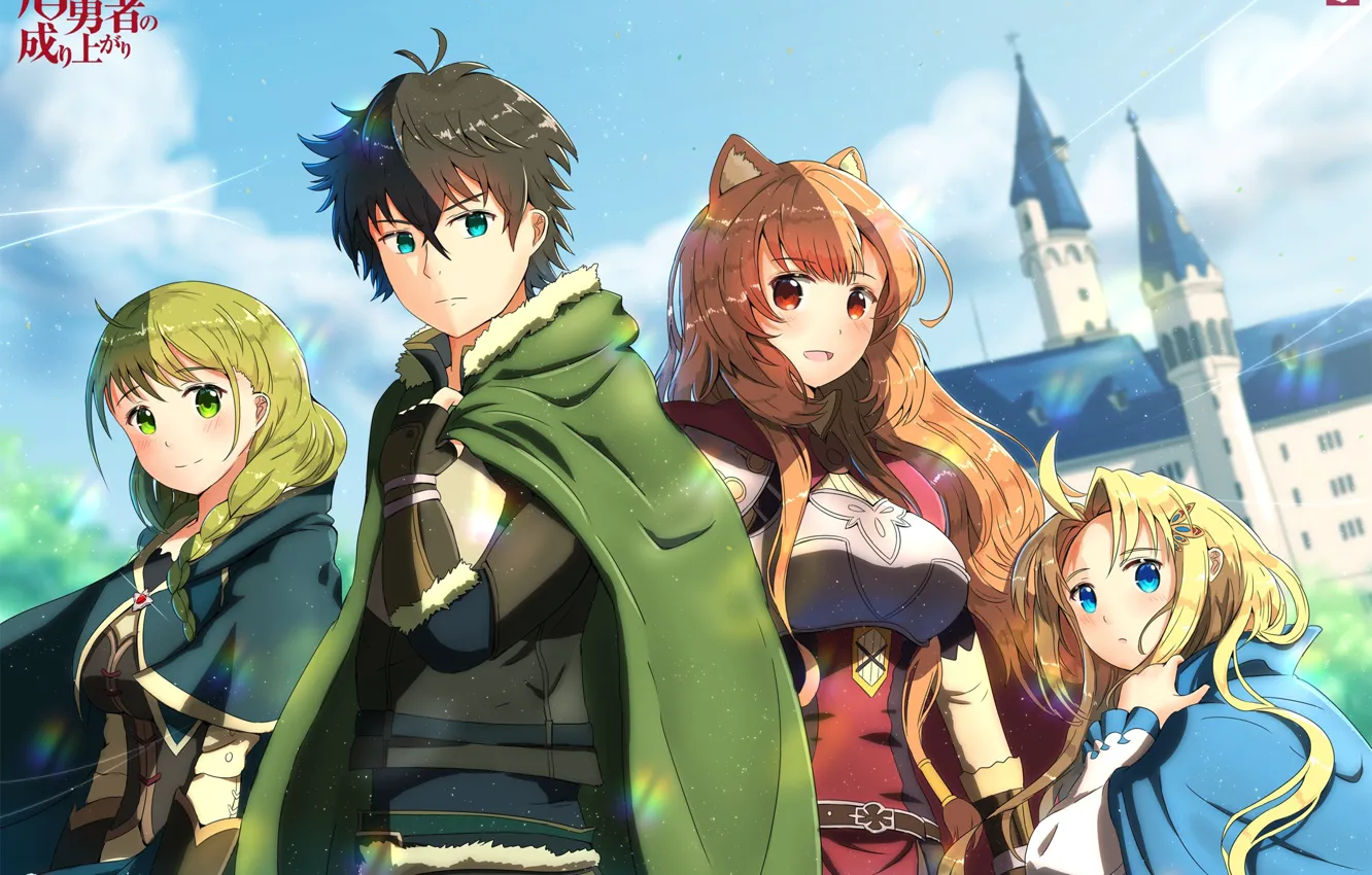 Photo wallpaper girl, fantasy, guy, The Rising of the Shield Hero