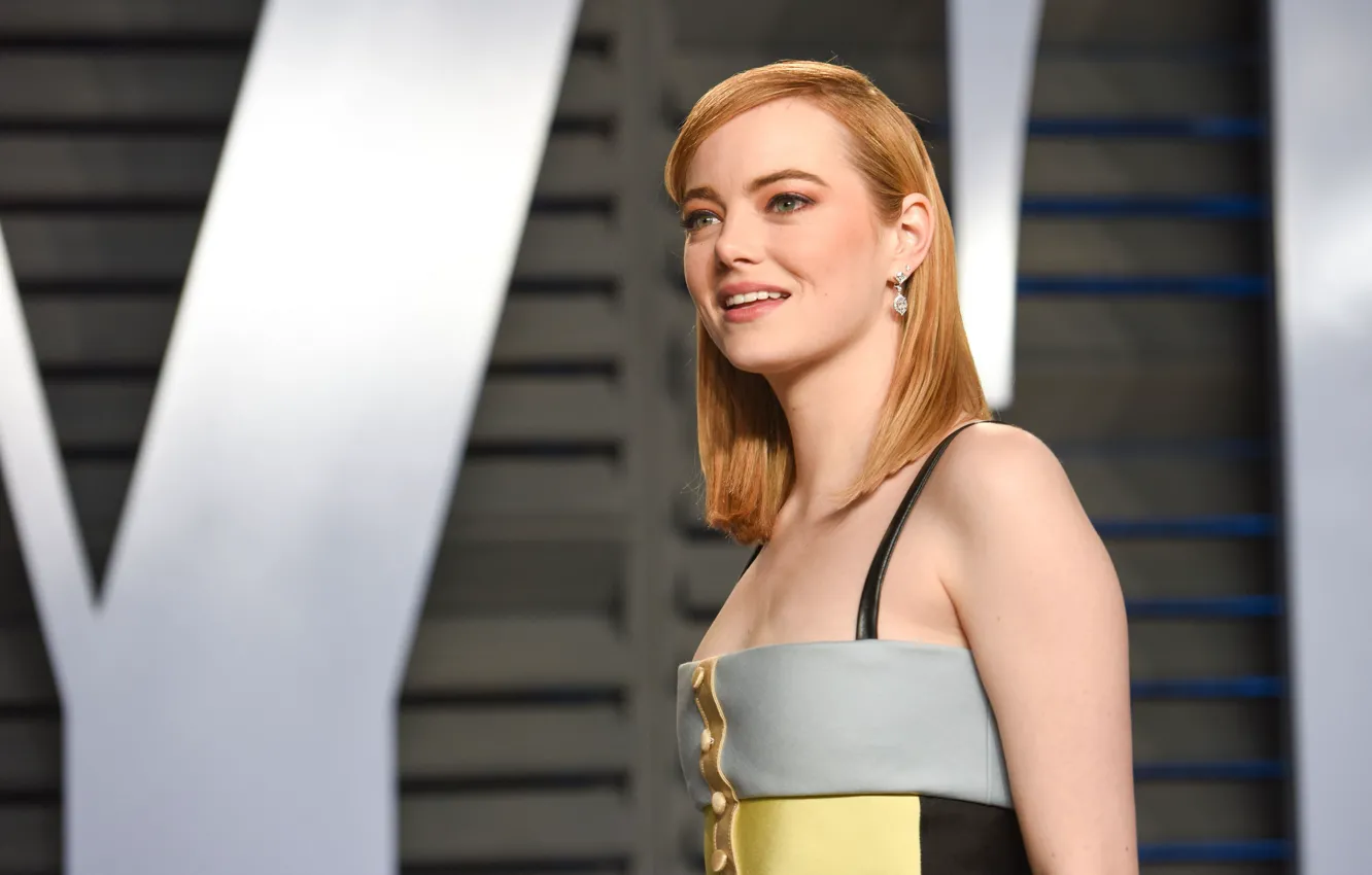 Photo wallpaper look, makeup, actress, hair, Emma Stone, Emma Stone