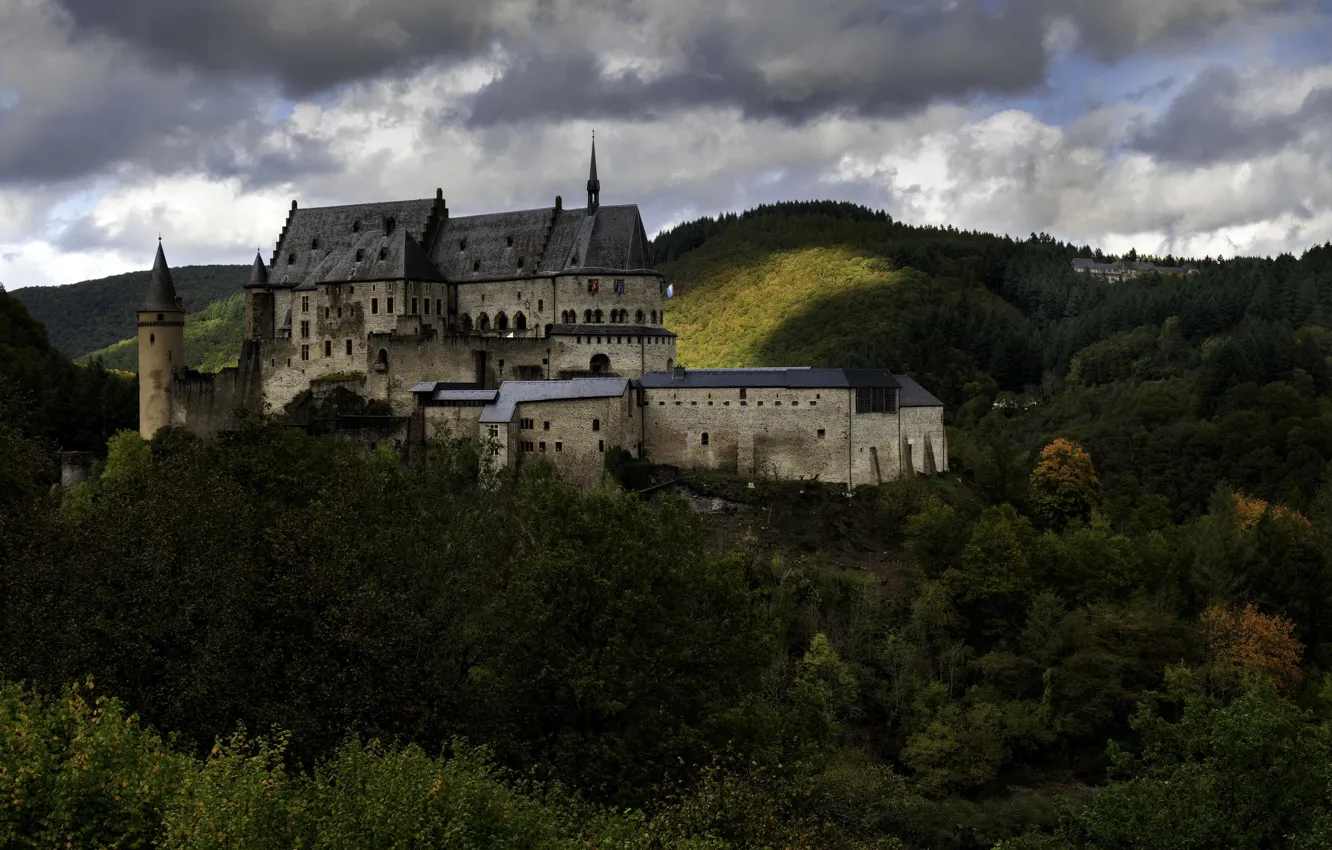 Photo wallpaper Vianden Castle, Luxembourg, Vianden Castle