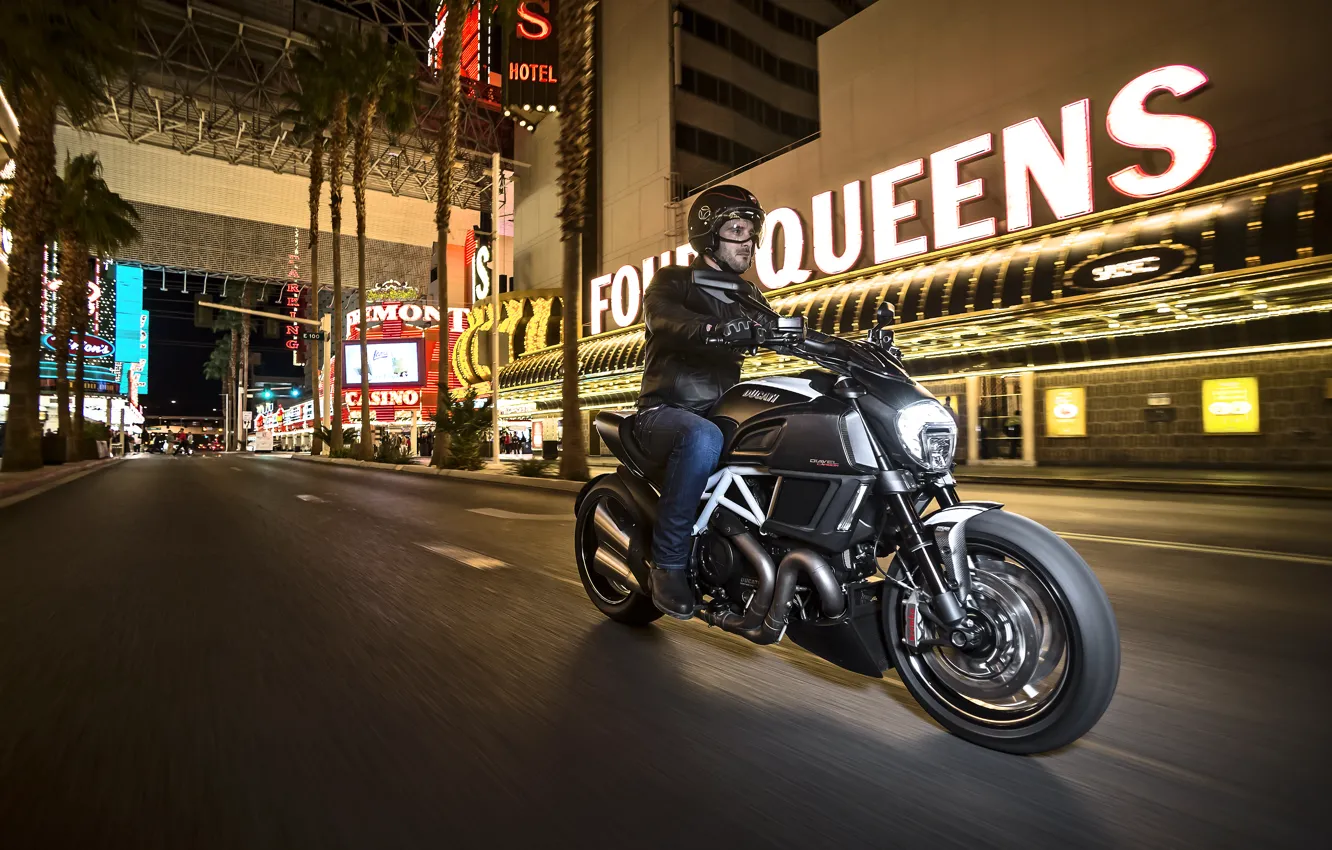 Photo wallpaper Ducati, Carbon, muscle, power, Nevada, cruiser, Diavel, Las-Vegas