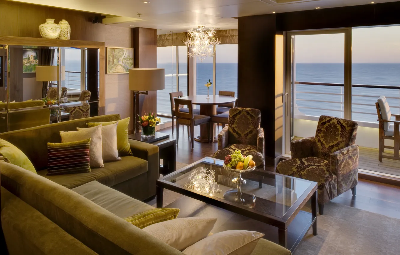 Photo wallpaper design, style, room, interior, balcony, terrace