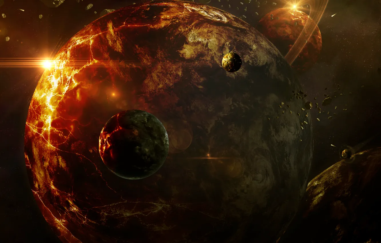 Photo wallpaper space, art