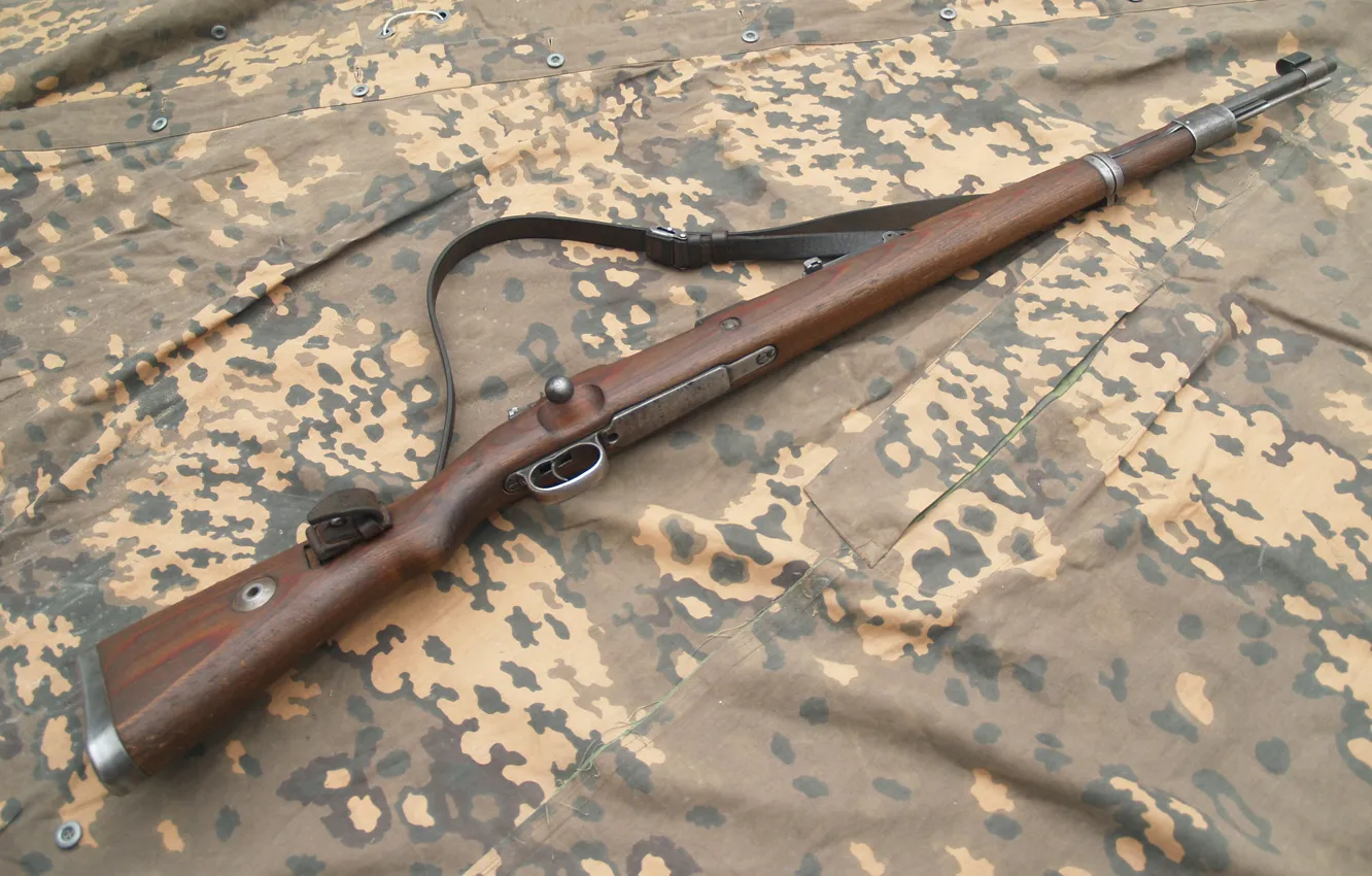 Photo wallpaper weapons, background, rifle, store, Mauser 98k