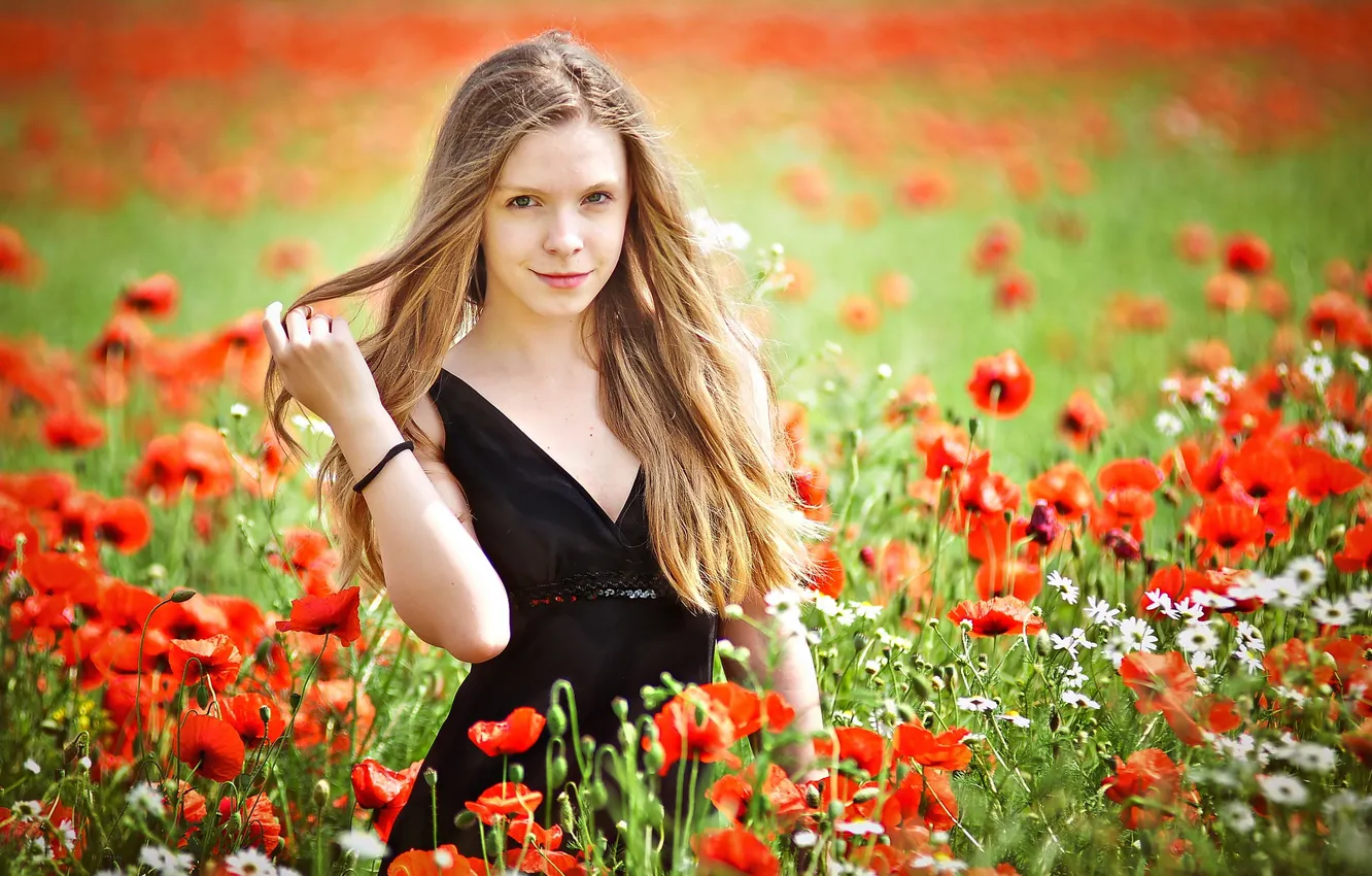 Photo wallpaper summer, girl, Maki