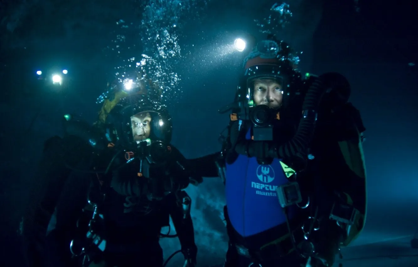 Photo wallpaper depth, the diver, sanctum