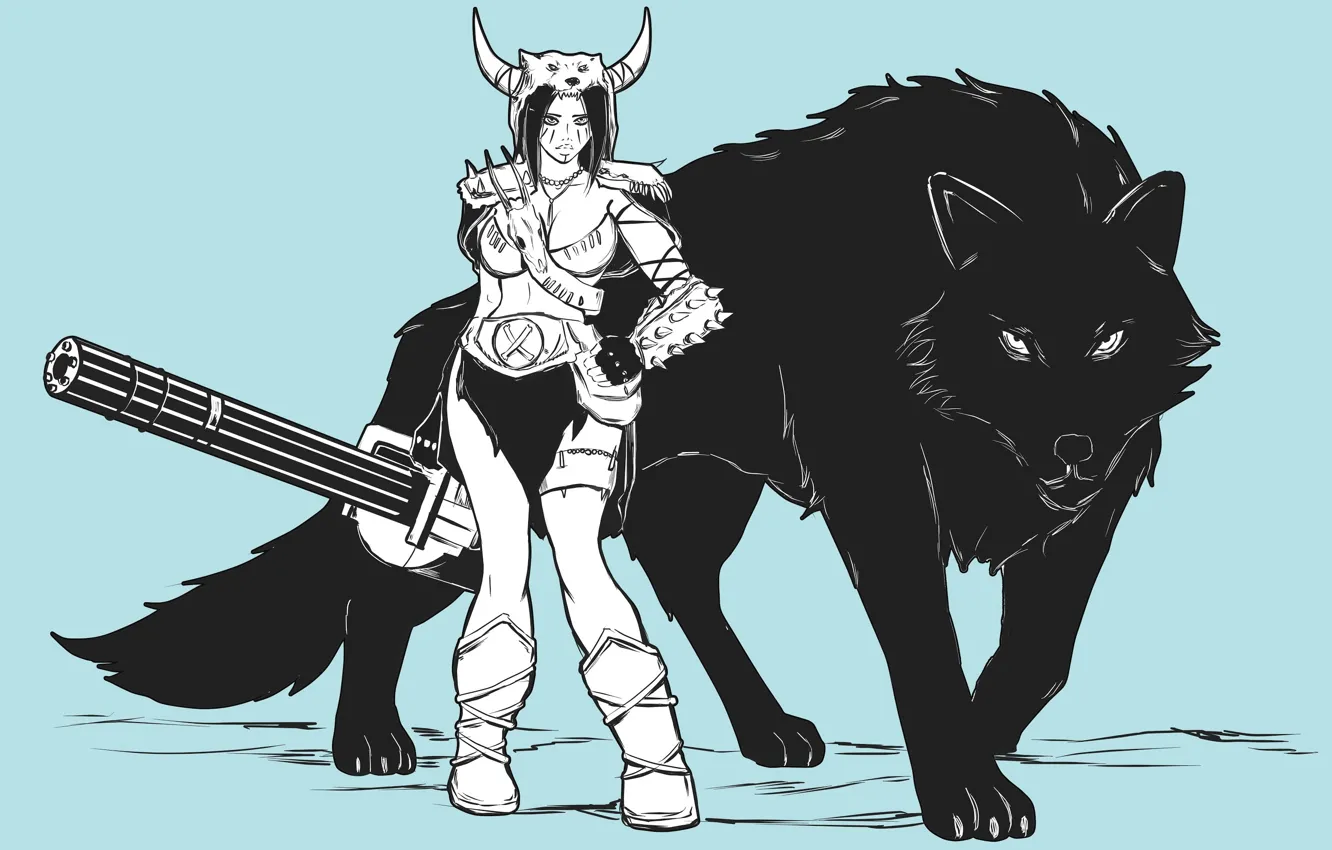 Photo wallpaper barbarian female, Kung Fury, Barbarianna