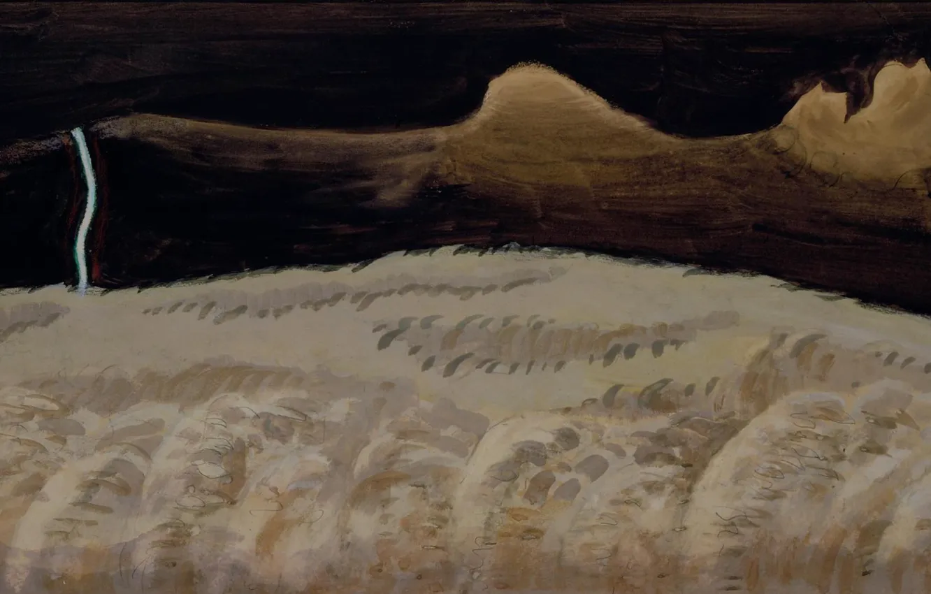 Photo wallpaper 1920, Charles Ephraim Burchfield, Gray and Black Landscape