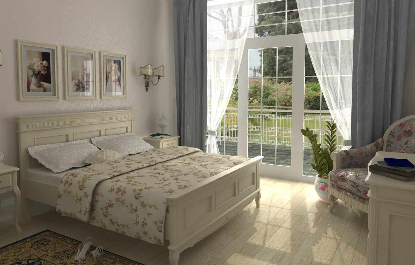 Photo wallpaper design, style, room, interior, bedroom