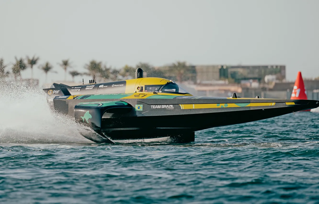 Photo wallpaper speed, boats, race