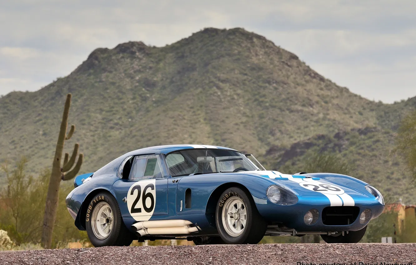 Photo wallpaper Shelby, Coupe, Cobra, Daytona, Shelby Cobra Daytona Coupe, 1964-1965, Good Year, Mountaine