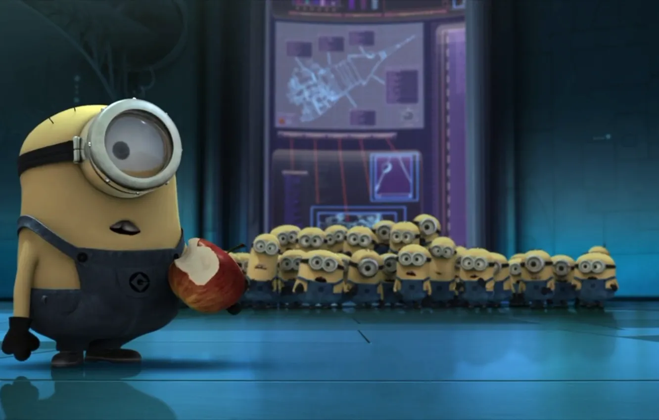 Photo wallpaper yellow, anime, Minion