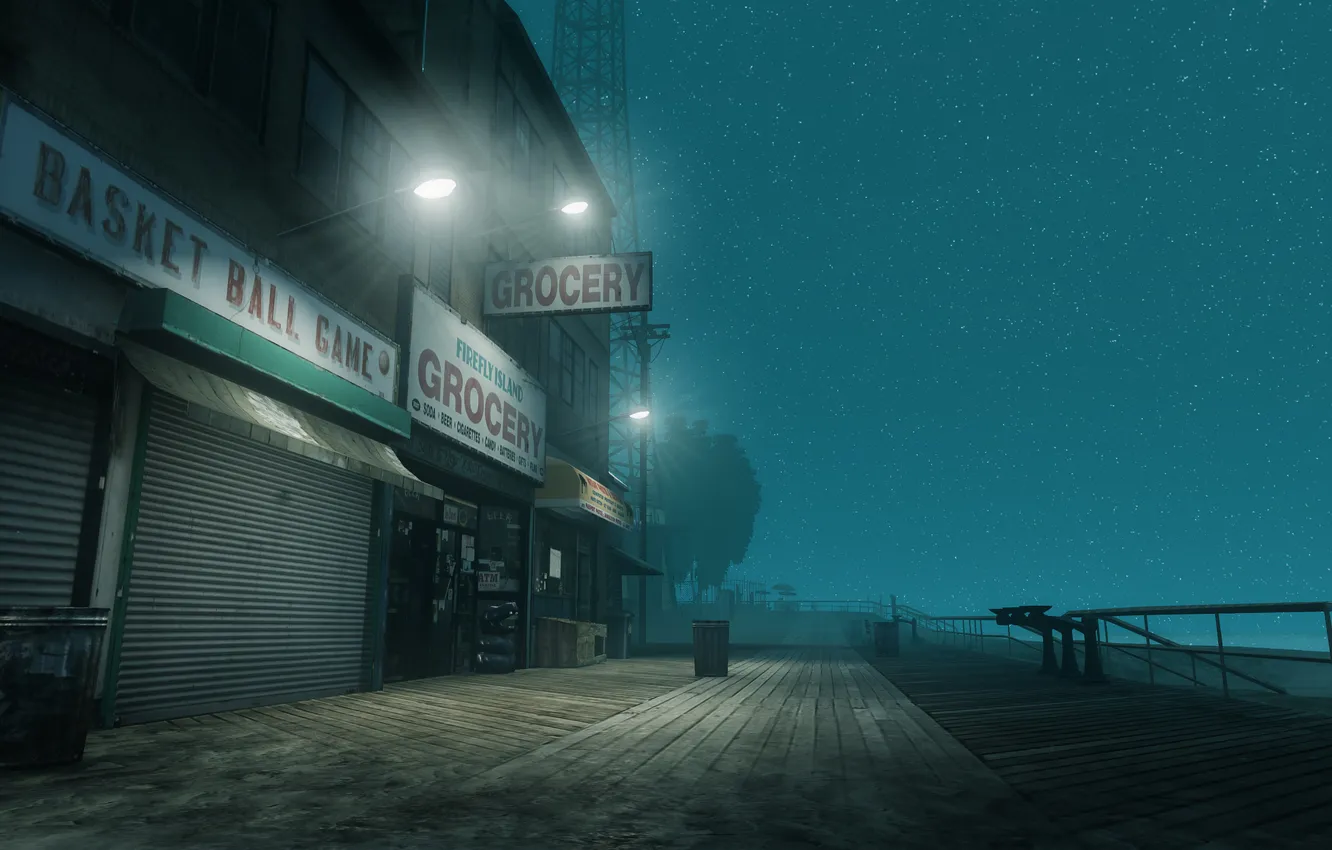 Photo wallpaper beach, the sky, stars, night, Park, New York, Grand Theft Auto IV