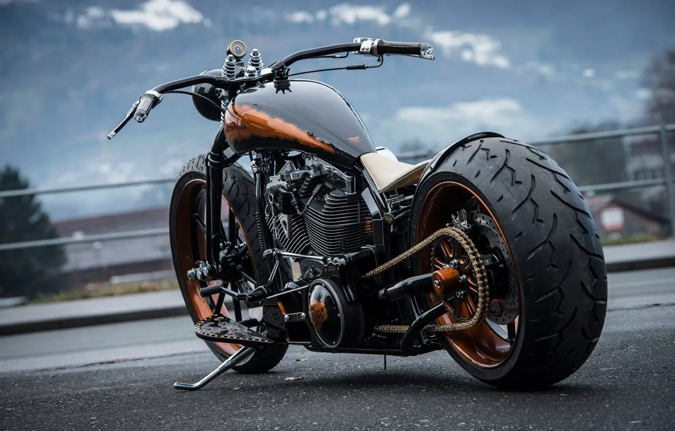Photo wallpaper Tuning, Custom, Motorcycle, Thunderbike