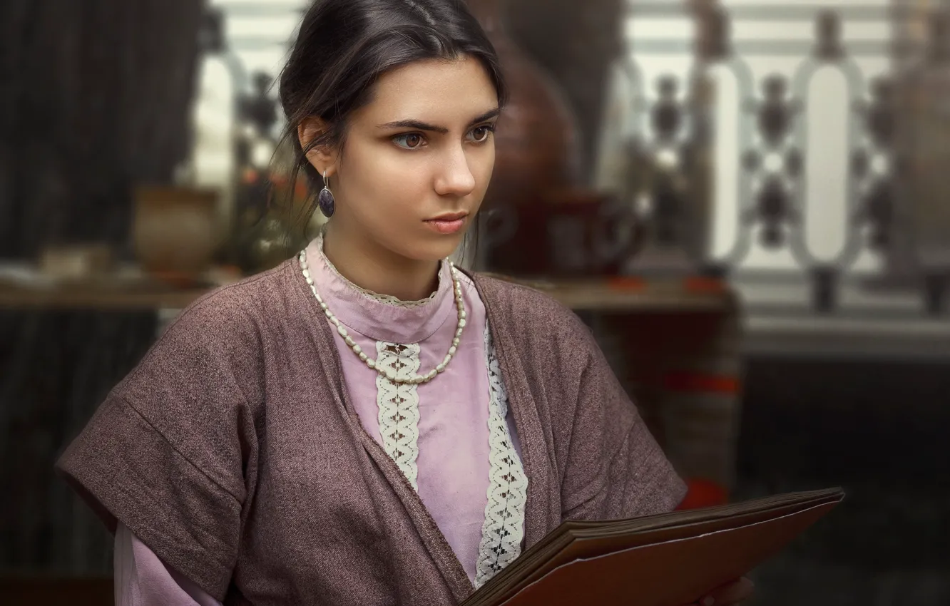 Photo wallpaper girl, sweetheart, album, draws