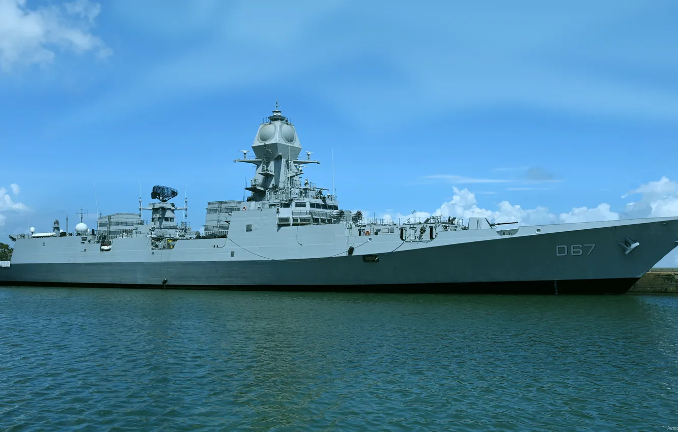 Photo wallpaper destroyer, The Indian Navy, INS Mormugao