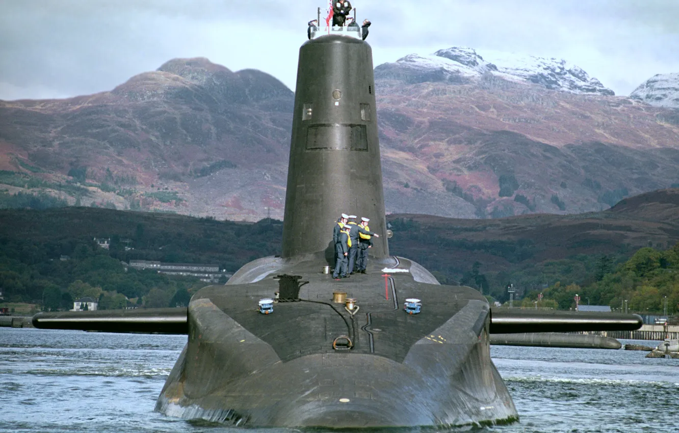Photo wallpaper England, submarine, HMS Vanguard, The Royal Navy